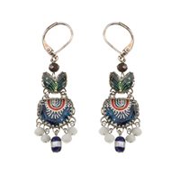 Earrings Ayala Bar Woman Blue Domes in Metal Alloy Cristallo R2416